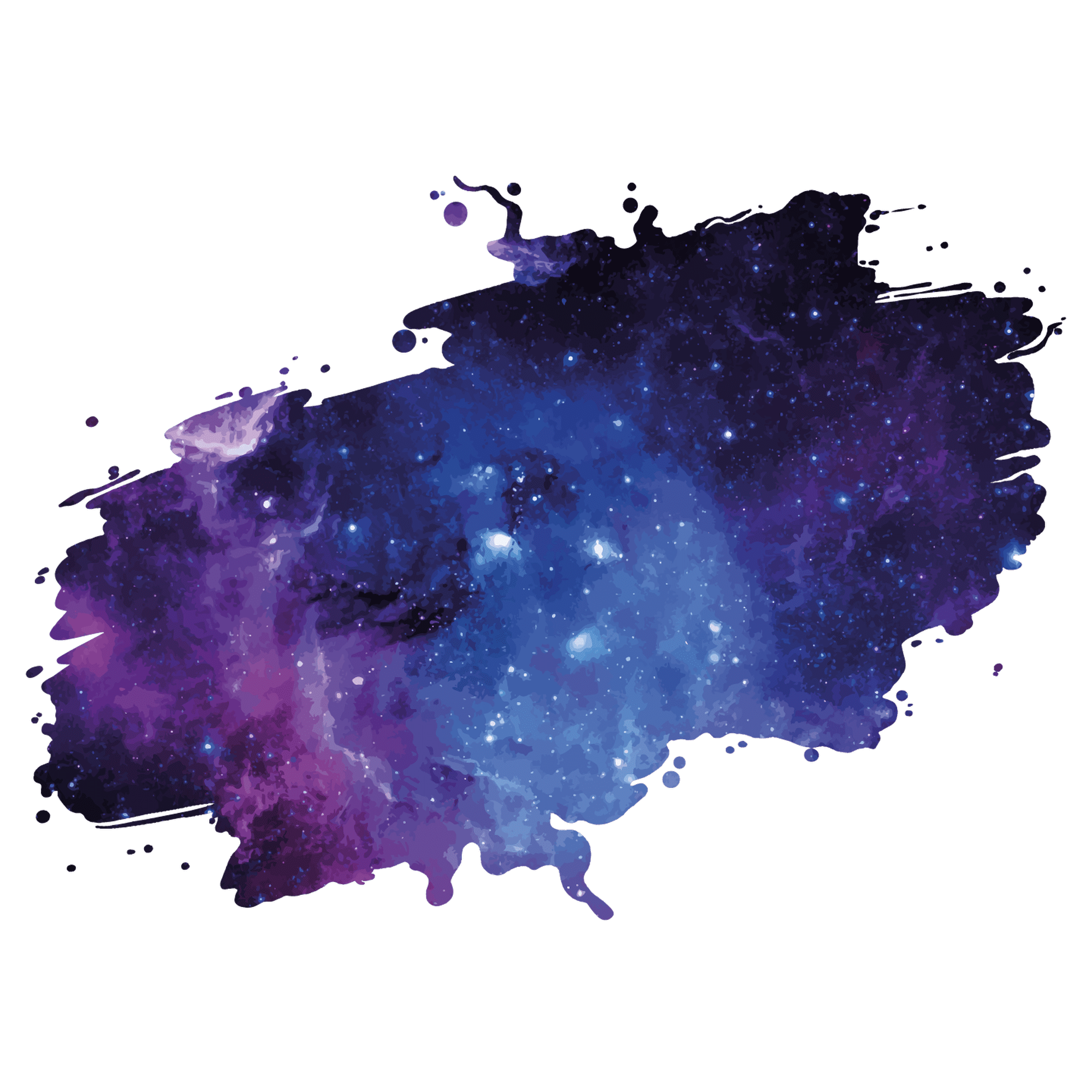 Beautiful View Over the Huge and Vast Space for Creative Living Room Wall Decoration - Looking Through Outer Space and Milky Way Abstract Artwork Design Vinyl Wall Decal 28" x 19"