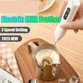 thumbnail image 2 of Electric Milk Frother Mini Handheld Wireless Powerful Type-C Rechargeable Convenience Coffee Milk Whipping Kitchen Whisks, 2 of 7