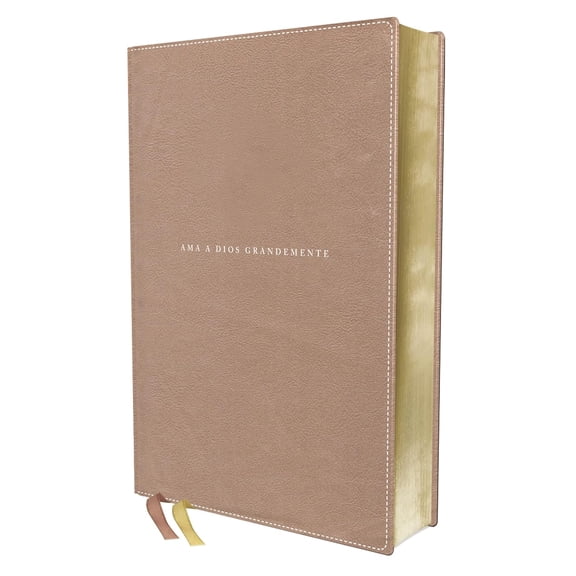 Biblia NBLA Ama a Dios Grandemente Rosa Oro