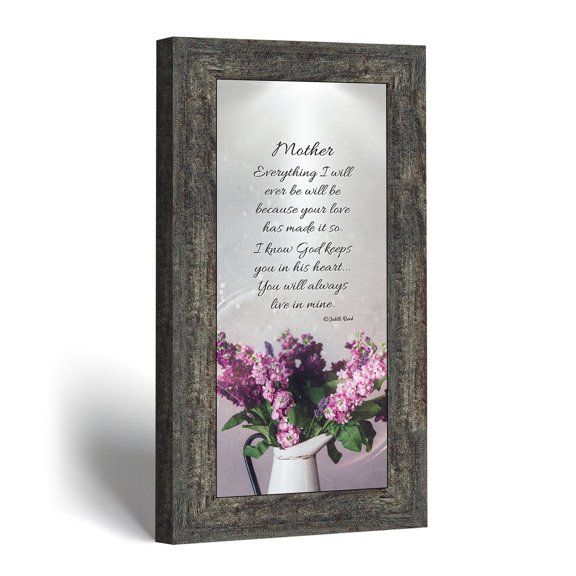 Mothers Day Gift for Mom from Daughter, Mother Poem Framed Wall Art