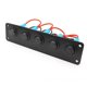 thumbnail image 1 of Interruptor basculante de 5 12v para circuito de Panel de interruptor basculante de luz Led de sobrecarga de barco de coche, 1 of 4