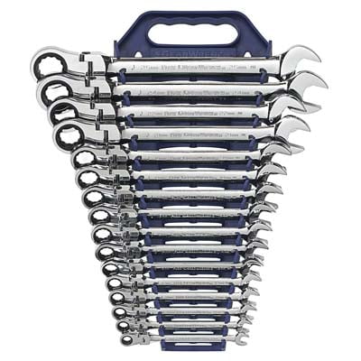16 Gearwrench - Gearwrench 9902D 16 piece Flex-Head Double Box Ratcheting Socketing Wrench