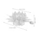 thumbnail image 2 of unbranded Accesorio Para El De Loto Plateado Oriental Para Eventos Y Festivales, 2 of 7