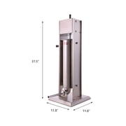 Hakka 7L/15LB Stainless Steel Vertical Sausage Stuffer and Spanish Churro Maker with 2 Speeds