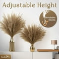 thumbnail image 2 of Faux Pampas Grass Bouquet (18 Branches/Stem) 6 Stems, 43” Tall Fluffy Toasted Wheat Boho Decor by EcoEarth, 2 of 6