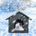 thumbnail image 6 of Outdoor Cat Shelter With Cozy Cushion Insulated And Easy To Clean Design For Stray Animals 45 X 40 X 45 Cm, 6 of 8