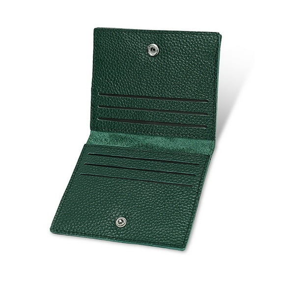 TAZAG genuine leather card holder for women, ultra-thin, compact bank ID card holder, men's simple cowhide card holder