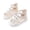 Beige, variant on 5 Years Girls Sandals Strappy Gladiator with Zipper Comfort Summer Shoes Beige