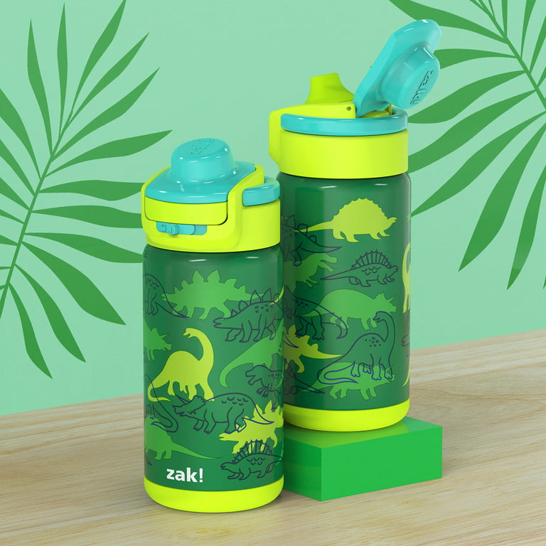 Dino Camo Kids Stainless Steel and Plastic Leak Proof Tumbler Set - 12 Ounces