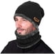 thumbnail image 2 of Gorro y bufanda de dos piezas - adulto gris Vhermosa HMFJ318-1, 2 of 3
