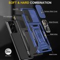 thumbnail image 4 of K-Lion Samsung Galaxy S21 Ultra Case, Heavy Duty Rugged Case with Kickstand Pocket Shockproof,Slide Holder Back Cover for Samsung Galaxy S21 Ultra 6.8 inch,Navyblue, 4 of 7
