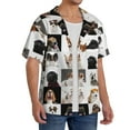 thumbnail image 2 of KLL dogs pets collage Print Men's Shirt Short Sleeve Button Down Summer Cuba Beach Shirts-X-Large, 2 of 5