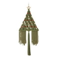 thumbnail image 2 of Woven Bohemian Christmas Tree Wall Tapestry with Fringe Accents for Festive Home Decor and Seasonal Room Enhancement, Christmas Decorations, 2 of 5