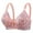 Pink, variant on QNANSPI Women's Plus Size Bras,Wireless Bras for Women,Print Plus Size Wireless Bra with 3Back Closure Comfortable Push Up Support Full Figure Bra