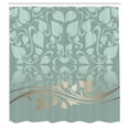 thumbnail image 2 of Ambesonne Floral Shower Curtain, Yellow Tones Blossoming Art, 69"Wx84"L, Sage Green, 2 of 4