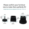 thumbnail image 2 of Unique Bargains M10 Leveling Feet 30 x 30mm Square Insert Adjustable Furniture Glide 4 Sets, 2 of 7