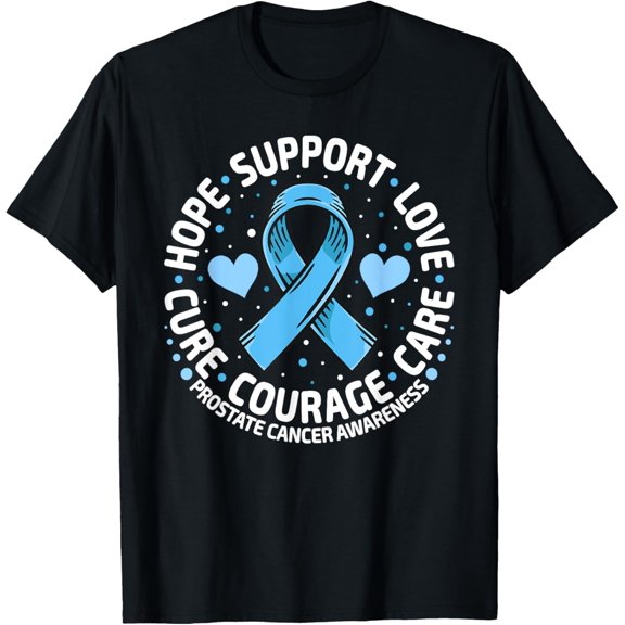 men and women can wear,Prostate Cancer Support Family Prostate Cancer Awareness T-Shirt