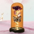 thumbnail image 6 of LHNFT Valentine's Day Rose Gifts for Women Butterfly Rose in Glass Dome, Forever Light Up Rose Birthday Gift for Mom Rose Gifts for Thanksgiving Christmas Mothers Day Valentines Day Gifts for Her, 6 of 9