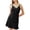 Black, variant on Women's Nightgowns Deep V Neck Lingerie Nightwear Sleeveless Spaghetti Strap Night Gown Babydoll Chemise