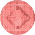 thumbnail image 1 of Ahgly Company Indoor Round Persian Red Traditional Area Rugs, 3' Round, 1 of 4