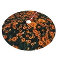 thumbnail image 2 of Kll 48" Christmas Tree Skirt Daisies Xmas Tree Skirts Mat For New Year Xmas Holiday Party Indoor Outdoor Home Decoration, 2 of 9