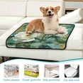 thumbnail image 6 of Qxltty White Peonies Cat litter Pads Pet Set of 3 Diaper Mats Center Anti-leakage Layer Absorbent Soft and Comfortable, 6 of 7