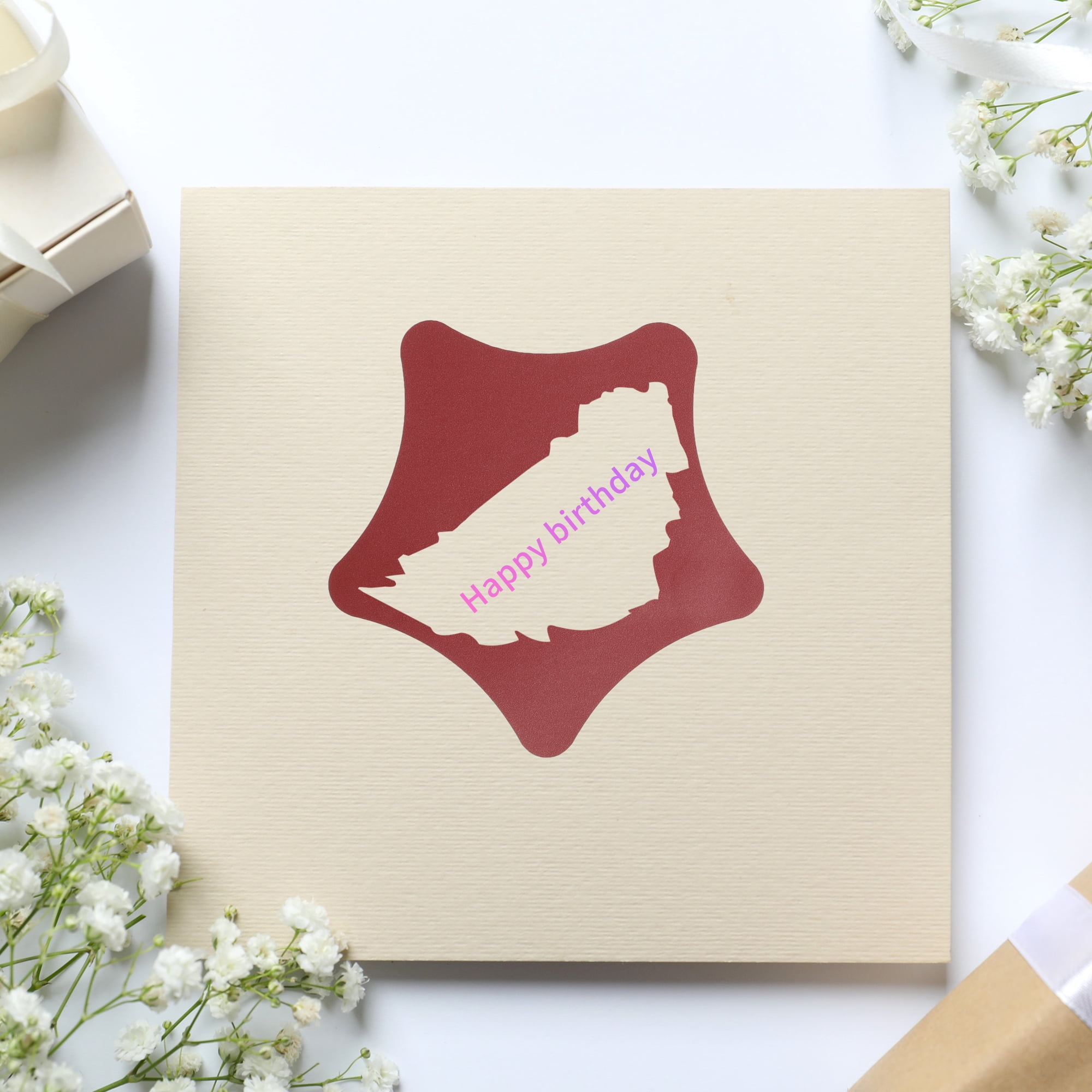 Unique Bargains 50Pcs Surprise Wedding Scratch Stickers 2.36" x 2.36" Red