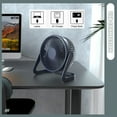 thumbnail image 6 of Topboutique USB Small Desk Fan,5 in Portable Fans,Table Cooling Fan,Personal Table Fan,Powered by USB,Quiet Operation and Rotate, for Home,Office, Bedroom,Orange, 6 of 8