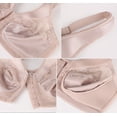 thumbnail image 6 of Exclare Womens Front Closure Bras Non-padded Wirefree Full Coverage Bra(Beige,46C), 6 of 6