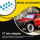 thumbnail image 3 of Tholdsy Adaptador de 17MM, nuevo estilo, alto rango, diseño único, apariencia exquisita, fácil instalación, espaciadores de rueda RC, reemplazo para Kits de construcción modelo Azul Tholdsy FN001428-04, 3 of 6