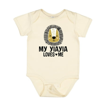

Inktastic My YiaYia Loves Me Grandkids Gift Baby Boy Bodysuit