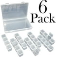 thumbnail image 4 of 6 Pack Diamond Painting Storage Boxes, 28 Grids Per Case for a Total of 168 Snap to Close Compartments for Resin Diamonds, Beads, Nail Rhinestones, and More - SciencePurchase, 4 of 9