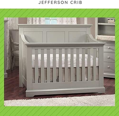 Full-Size Conversion Kit Bed Rails for Sorelle Cribs (Stone Gray, Model #215)
