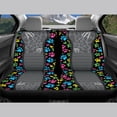thumbnail image 6 of Pzuqiu Car Seat Covers Full Set Anti-Slip Light Front and Rear Seat Cover Set Polyester Fashion Washable, Fit for SUV Van Cars, Paw prints, 6 of 10