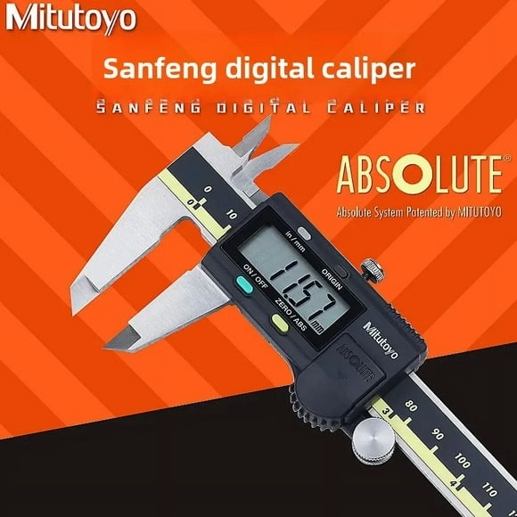 Mitutoyo Digital Caliper 500-197-30: High Precision Stainless Steel Tool with Digital Display for Versatile Measurements (0-200mm Range) – Ideal for Professionals & Hobbyists in Harsh Environments