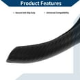 thumbnail image 5 of Unique Bargains PU Artificial Leather Steering Wheel Cover ABS Car Steering Wheel Protector 14.96" Black Carbon Fiber Texture 1 Pc, 5 of 6