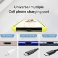 thumbnail image 1 of Mobile Phone Charging Port Dust Stopper Silicone Waterproof Protective Universal Tablet Anti-lost Stoppers Accessories Black Type 1, 1 of 9