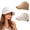 Beige+khaki, variant on Women's Wide Brim Sun Visor Hat, Adjustable Open Top UV Protection Cap for Ponytail, Lightweight Outdoor Hat for Golf Beach Hiking