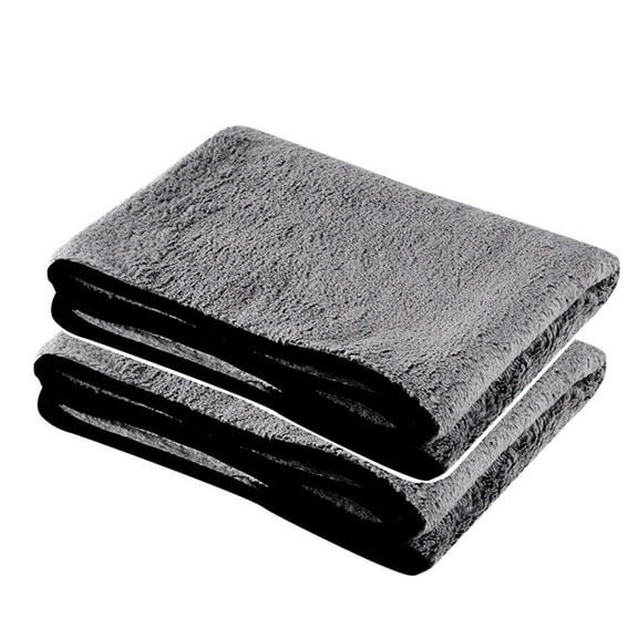 2 Pack Microfiber Car Drying Towels Super Absorbent 16"x16" Scratch-Free Towels for Auto Detailing Soft Weave for Paint Protection