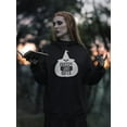 thumbnail image 2 of Creepy And Cute Halloween Hoodie Women -Image by Shutterstock, Female 3X-Large, 2 of 4
