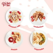 Rise By Dash Compact Pocket Electric Sandwich Maker, Toasting, Omelets & More, Non-Stick Surfaces - Blue