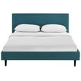 thumbnail image 2 of Modway Anya Lit Plateforme Complet Rembourré Turquoise avec Support à Lattes en Bois, 2 of 6