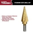 Hyper Tough 12Step Split Point Titanium Coated Drill Bit, 3/16 7/8