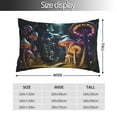 thumbnail image 2 of Sikiie Purple Glowing Mushroom Pillow Covers, Throw Pillow Case Cushion Covers,Cushion for Bedroom,Couch,Home-20"x30", 2 of 6