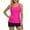 Hot Pink, variant on Tankini Swimsuits for Women Two Piece Bathing With Shorts Athletic Two Piece Swimwear Two Side Pockets Outfit