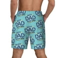 thumbnail image 4 of Balery Best Dad Ever Mens Swim Trunks Swim Shorts for Men Quick Dry Inseam Beach Shorts with Compression Liner Pocket-XX-Large, 4 of 9