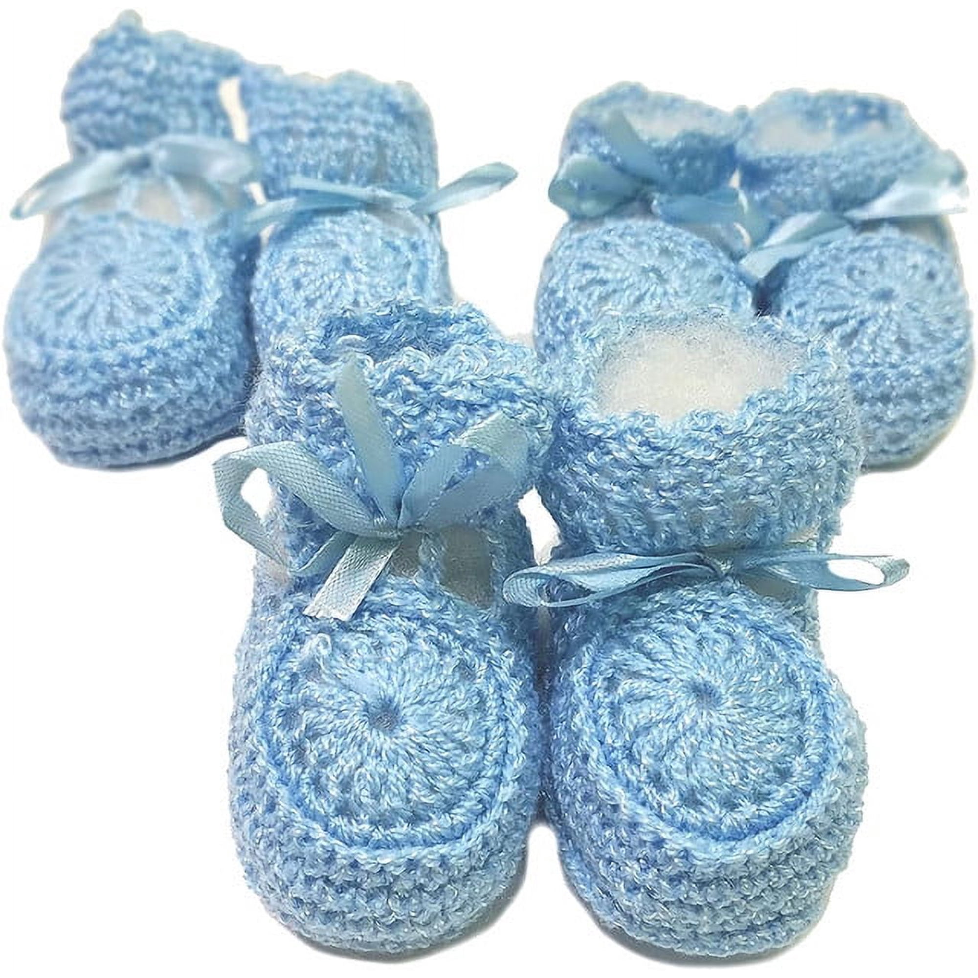 Abelito Newborn Baby Boy Girl Hand Crochet Booties