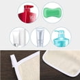 thumbnail image 5 of Nogis Exfoliating Face and Body Wash Cloths 2-Sided Bath Towel Exfoliating Scrub Cloth for Women and Man Washcloth with Soft Handle and Fine Mesh(26 x 22cm), 5 of 7