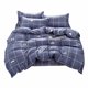 thumbnail image 2 of Juego de colcha y cubrecama de cuatro piezas, liso, estampado, suave y transpirable, para cama de 150 x 200 cm., 2 of 9