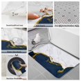 thumbnail image 6 of Navy Blue Gold Marble Bath Mat 3 Piece Bathroom Rug Set, Modern Abstract Marble Crack Texture Non Slip Bath Rug Contour Mat and Toilet Lid Cover, Absorbent Shower Mats Soft Bath Rugs and Mats Sets, 6 of 8